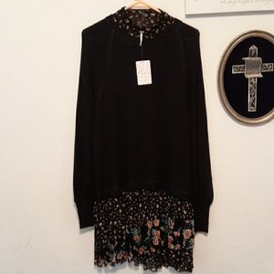 Free people women's black combo size m